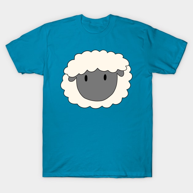 Cute Sheep Face T-Shirt by saradaboru